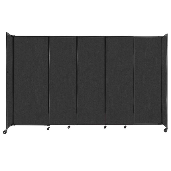 StraightWall Sliding Portable Partition 11'3" x 6'10" Black Fabric
